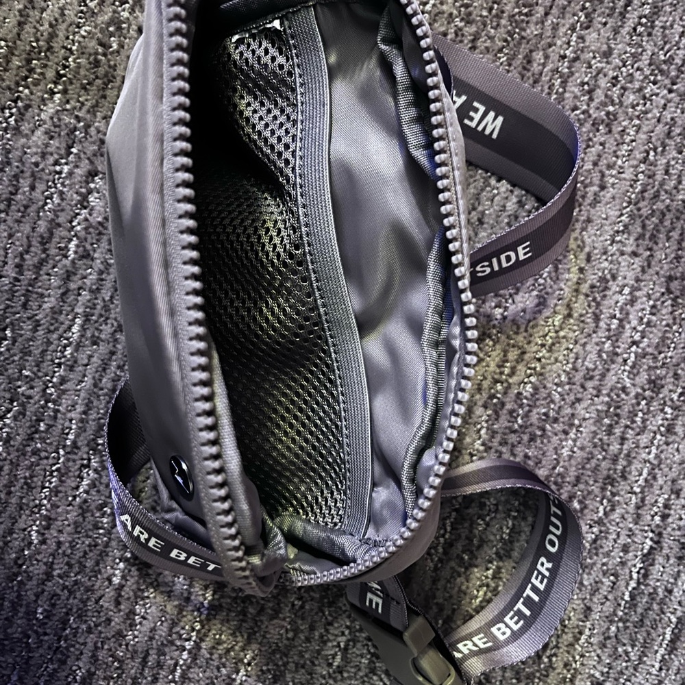 Gray Crossbody Bag